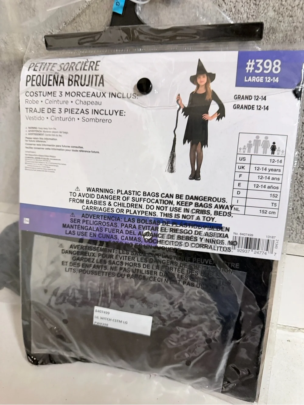 Lil’ Witch Child Costume Large #398